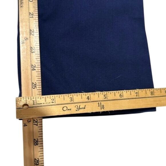 Metro Scrubs Navy Blue V-Neck Scrub Set With Light Blue Trim & Drawstring Pants - Picture 7 of 15